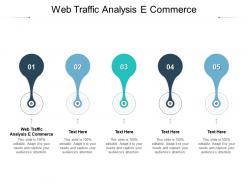 Web traffic analysis e commerce ppt powerpoint presentation infographic template graphics tutorials cpb