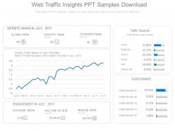 Web traffic insights ppt samples download