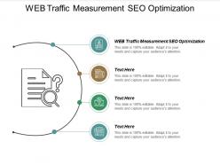 Web traffic measurement seo optimization ppt powerpoint presentation show shapes cpb