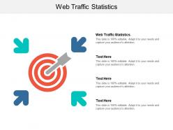 Web traffic statistics ppt powerpoint presentation styles infographic template cpb
