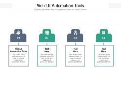 Web ui automation tools ppt powerpoint presentation slides deck cpb