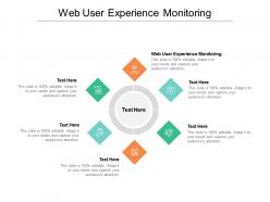 Web user experience monitoring ppt powerpoint presentation show brochure cpb