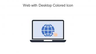 Web With Desktop Colored Icon In Powerpoint Pptx Png And Editable Eps Format