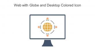 Web With Globe And Desktop Colored Icon In Powerpoint Pptx Png And Editable Eps Format