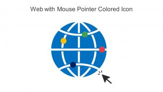 Web With Mouse Pointer Colored Icon In Powerpoint Pptx Png And Editable Eps Format