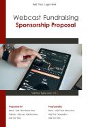 Webcast fundraising sponsorship proposal example document report doc pdf ppt