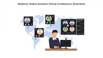 Webinar Online Seminar Virtual Conference Illustration