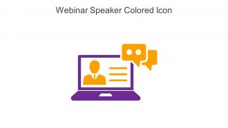 Webinar Speaker Colored Icon In Powerpoint Pptx Png And Editable Eps Format