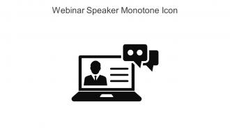 Webinar Speaker Monotone Icon In Powerpoint Pptx Png And Editable Eps Format