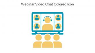 Webinar Video Chat Colored Icon In Powerpoint Pptx Png And Editable Eps Format