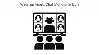 Webinar Video Chat Monotone Icon In Powerpoint Pptx Png And Editable Eps Format