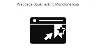 Webpage Bookmarking Monotone Icon In Powerpoint Pptx Png And Editable Eps Format