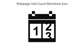 Webpage Visit Count Monotone Icon in powerpoint pptx png and editable eps format