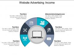 Website advertising income ppt powerpoint presentation infographics graphic images cpb
