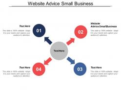 Website advice small business ppt powerpoint presentation model professional cpb