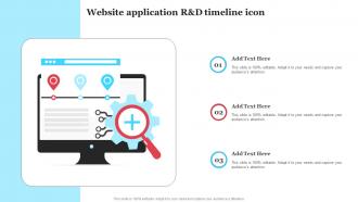 Website Application R and D Timeline Icon