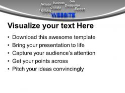 Website at forefront business concept powerpoint templates ppt backgrounds for slides 0113