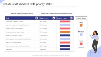 Website Audit Checklist With Priority Status