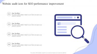 Website Audit Icon For SEO Performance Improvement