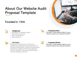 Website audit proposal template powerpoint presentation slides
