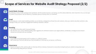 Website audit strategy proposal template scope of services for website audit strategy