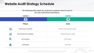 Website audit strategy proposal template website audit strategy schedule