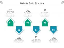 Website basic structure ppt powerpoint presentation show gridlines cpb