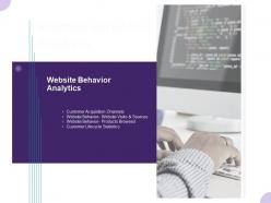 Website Behavior Analytics Ppt Powerpoint Presentation Model Diagrams