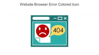 Website Browser Error Colored Icon In Powerpoint Pptx Png And Editable Eps Format