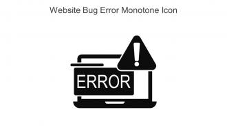 Website Bug Error Monotone Icon In Powerpoint Pptx Png And Editable Eps Format