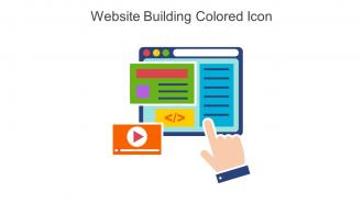 Website Building Colored Icon In Powerpoint Pptx Png And Editable Eps Format