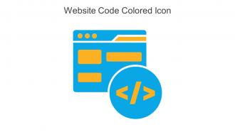 Website Code Colored Icon In Powerpoint Pptx Png And Editable Eps Format