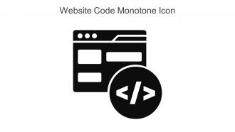 Website Code Monotone Icon In Powerpoint Pptx Png And Editable Eps Format