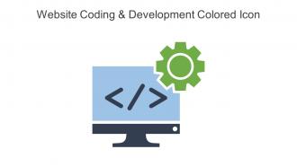 Website Coding And Development Colored Icon In Powerpoint Pptx Png And Editable Eps Format