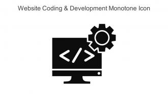 Website Coding And Development Monotone Icon In Powerpoint Pptx Png And Editable Eps Format