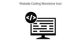 Website Coding Monotone Icon In Powerpoint Pptx Png And Editable Eps Format