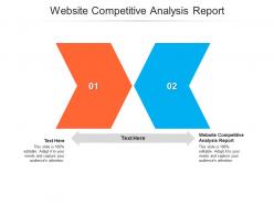 Website competitive analysis report ppt powerpoint presentation portfolio background images cpb