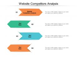 Website competitors analysis ppt powerpoint presentation infographic template clipart images cpb