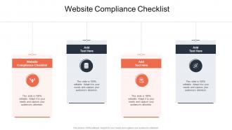 Website Compliance Checklist In Powerpoint And Google Slides Cpb