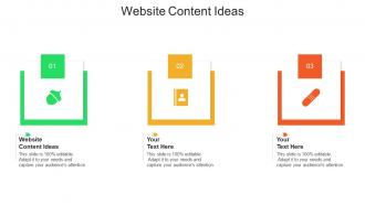 Website content ideas ppt powerpoint presentation visual aids example file cpb
