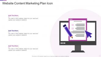 Website Content Marketing Plan Icon