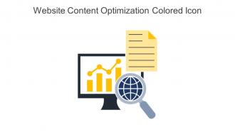 Website Content Optimization Colored Icon In Powerpoint Pptx Png And Editable Eps Format