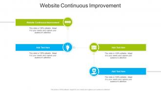 Website Continuous Improvement In Powerpoint And Google Slides Cpb