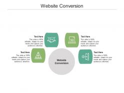 Website conversion ppt powerpoint presentation show ideas cpb