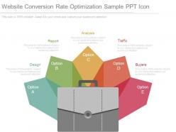 Website conversion rate optimization sample ppt icon