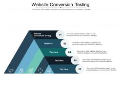Website conversion testing ppt powerpoint presentation layouts microsoft cpb