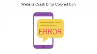 Website Crash Error Colored Icon In Powerpoint Pptx Png And Editable Eps Format