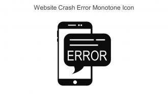 Website Crash Error Monotone Icon In Powerpoint Pptx Png And Editable Eps Format