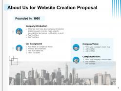 Website creation proposal powerpoint presentation slides