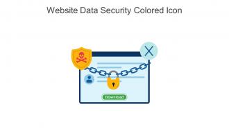 Website Data Security Colored Icon In Powerpoint Pptx Png And Editable Eps Format